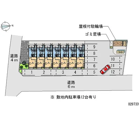 ★手数料０円★美濃加茂市本郷町１丁目　月極駐車場（LP）